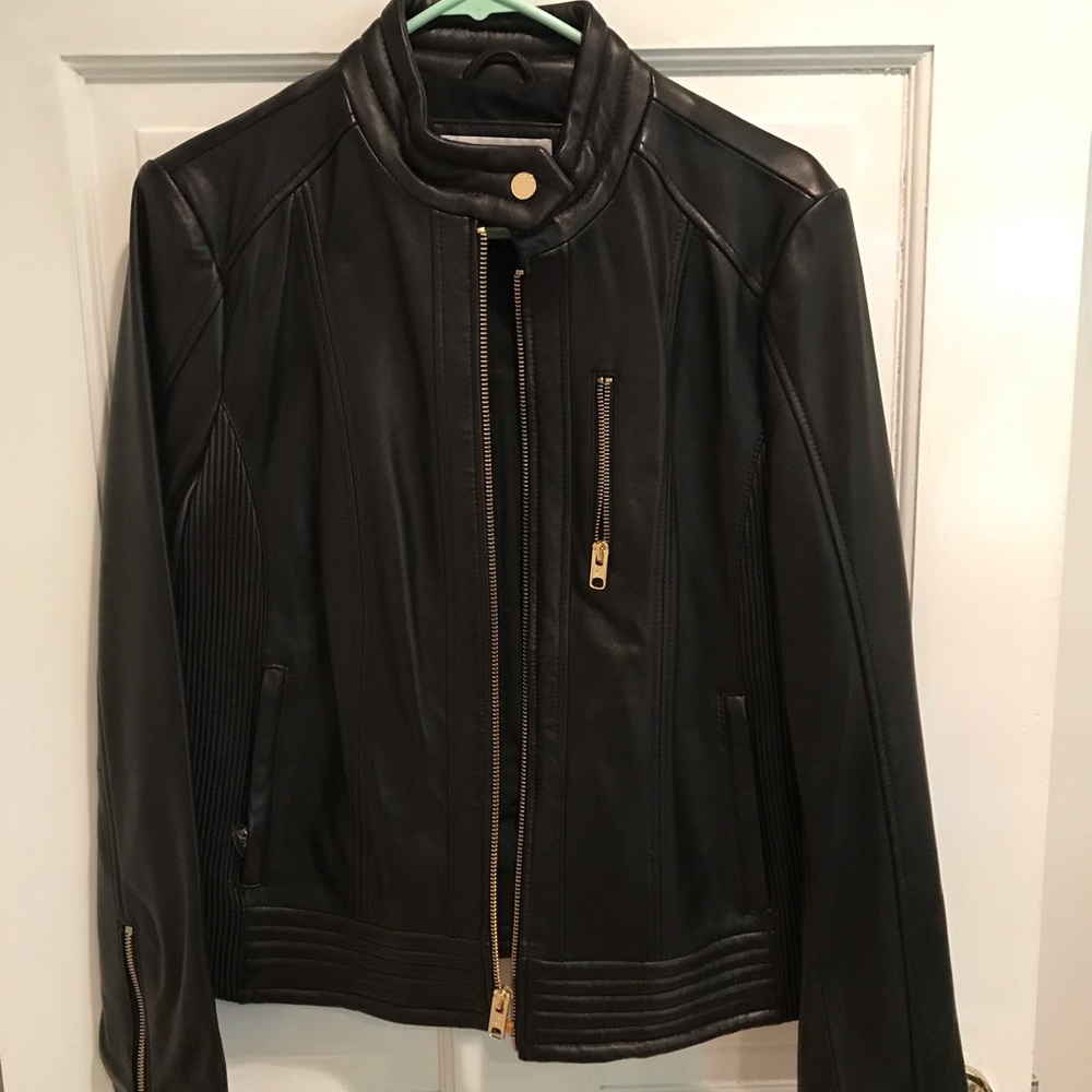 Michael Kors Black Leather Jacket